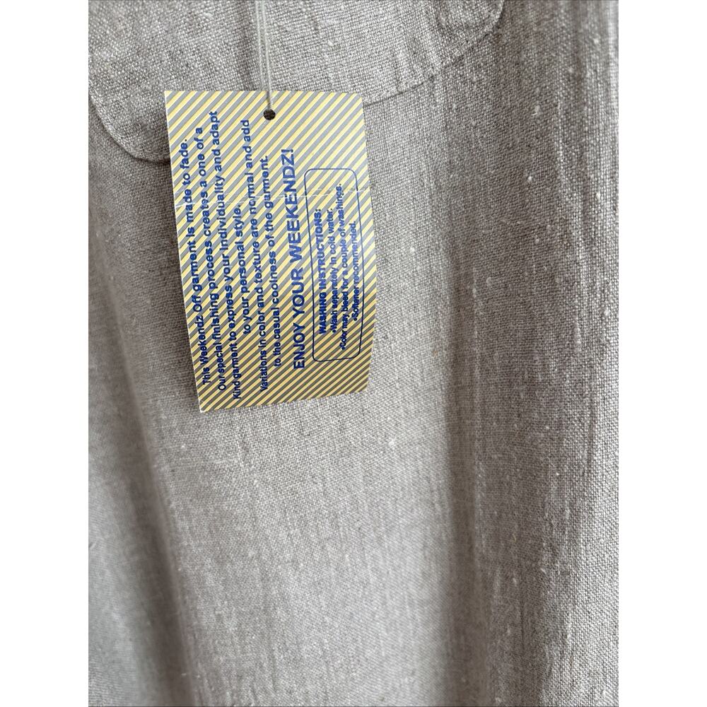 100% Linen Women's Pants Made In USA Coastal Grandmother Resort Wear Boho | L - Picture 5 of 10